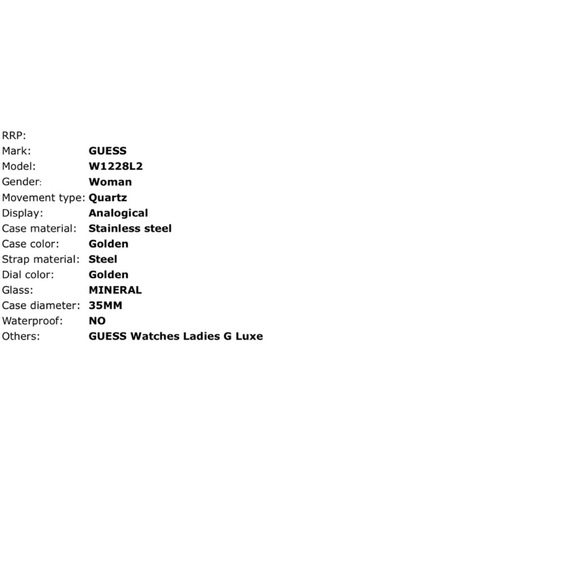 GUESS LADIES GOLD G LUXE WATCH W1228L2 IN MINT CONDITION. ONLY WORN A FEW TIMES - Picture 5 of 6